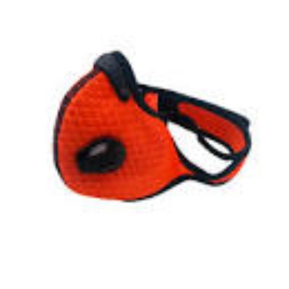 Mens Orange Breathable Xercise Mask 2 Exhale Valve - Picture 5 of 7